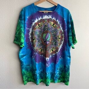 ‘00 Grateful Dead Liquid Blue Celtic Mandela Tie-Dye Tee XL
